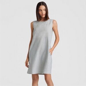 Eileen Fisher Gray Striped Dress